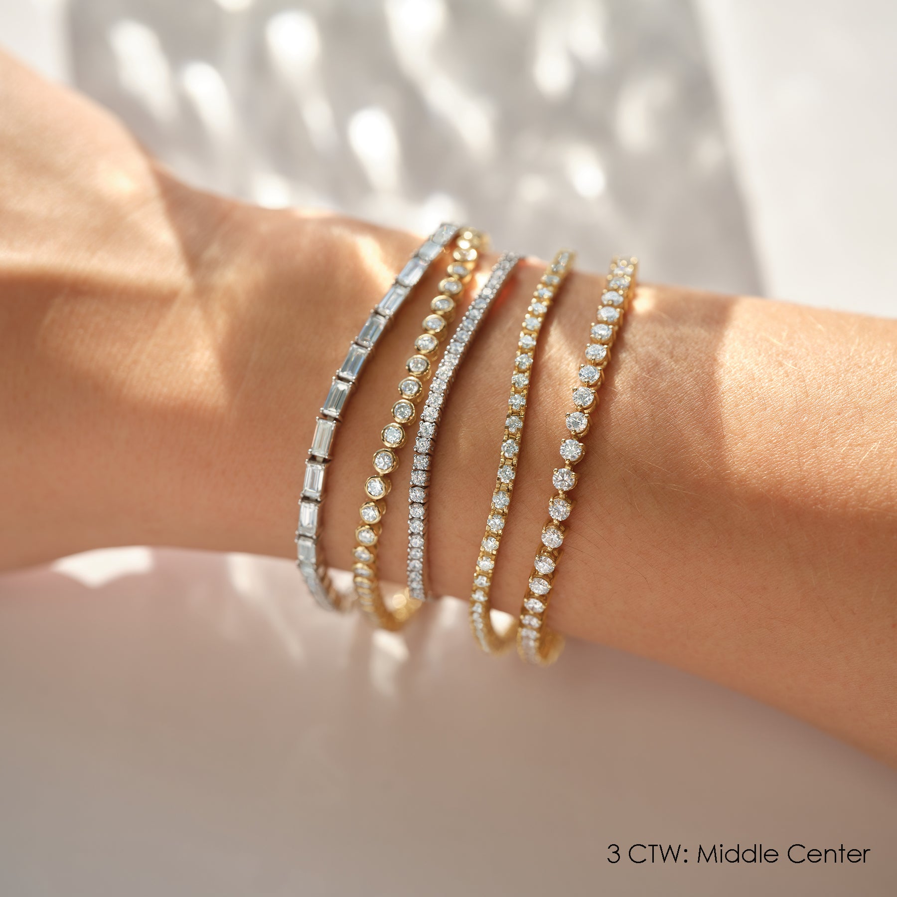 Tiffany Victoria™ Tennis Bracelet in Platinum with Diamonds and Pearls |  Tiffany & Co.